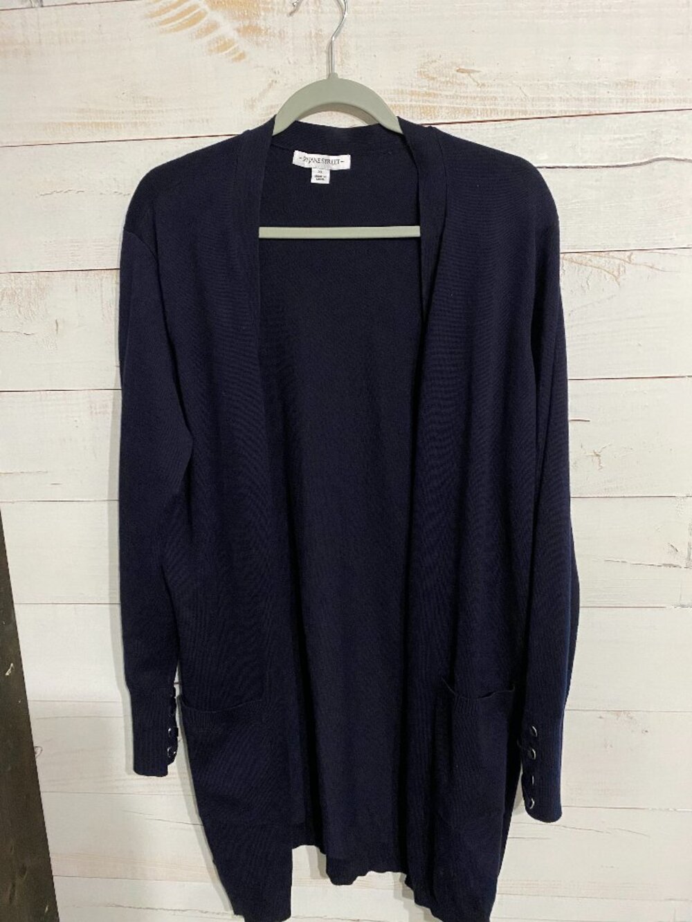 NWT 99 Jane Street Jet Black Duster Cardigan XL